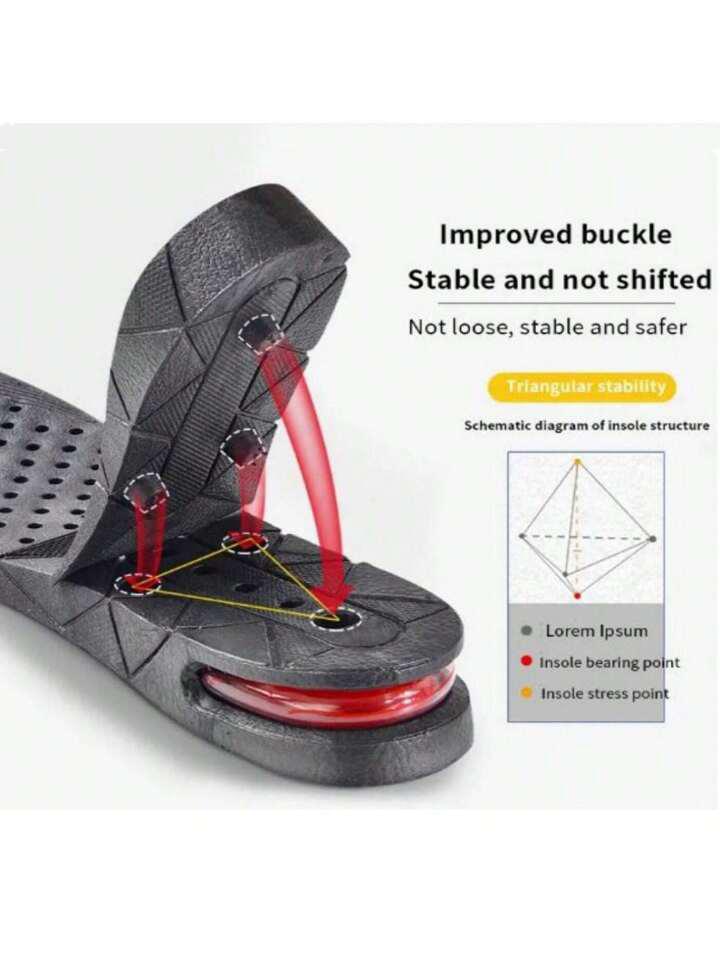 Height increase insole triangular stability structure - stable and secure Pakistan